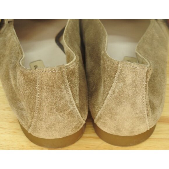 Paul Green Brown Suede Banner Slip on Flat Loafers Women's 7 Made in Austria - Picture 3 of 7